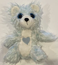 Moose Little Live Scruf A Luvs Pets Blue Snow Pals Plush Teddy Bear Heart
