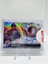 2018 Bowman Chrome Francisco Mejia BCAR-FM Gold Refractor Auto Rookie Relic /50 