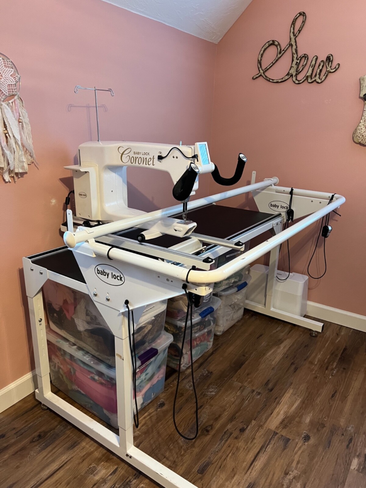 Longarm. Baby Lock quilting machine with 5’frame. eBay