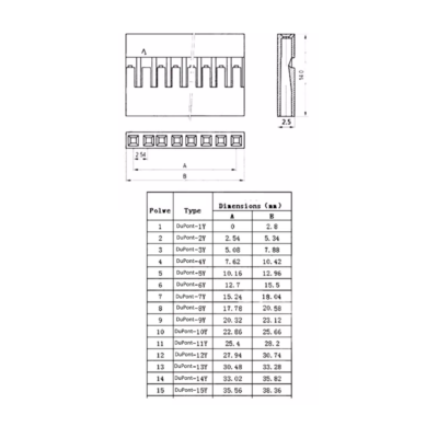 Câble Dupont 2.54 Mm - 40 Pins - Connecteur Mâle à Femelle - Longueur 10/20/30 Cm - Multicolore - Neuf