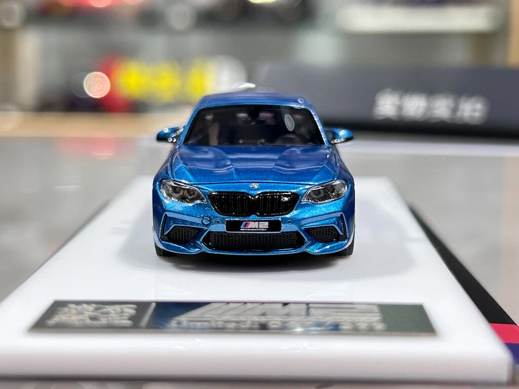 不正模玩 1/64 　BMW M2 コンペティション　ホワイト BZMW 1:64 Blue M2 Competition Coupe Sports Model Diecast
