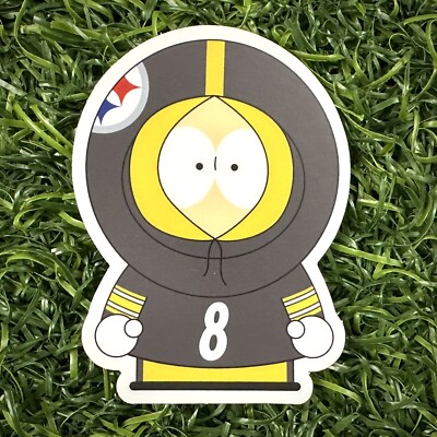 Pittsburgh Steelers X South Park Kenny Pickett Die Cut Stickers Cartoon 90 s