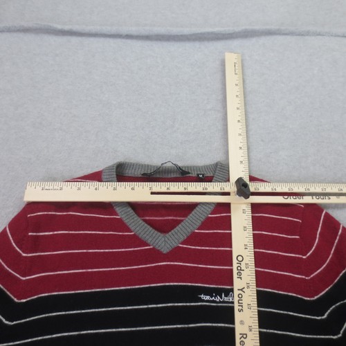 Travis Mathew Merino Wool Blend Sweater Mens Size Medium Pullover V-Neck Golf - Picture 8 of 13