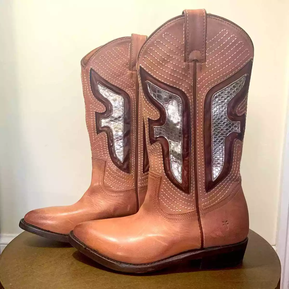 Dusty rose cowboy boots cheap