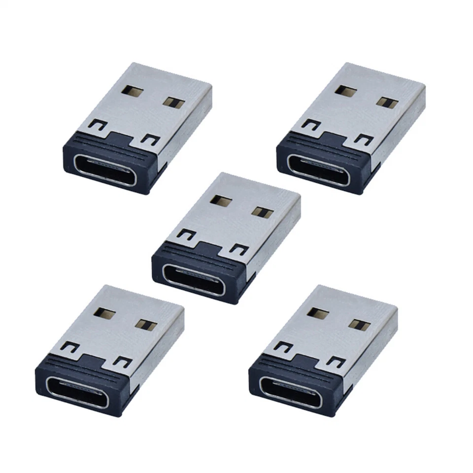 Cablecy 5pcs/lot USB-C Type C Female to USB 2.0 A Male 480Mb Data Power Adapter - Image 3 of 4