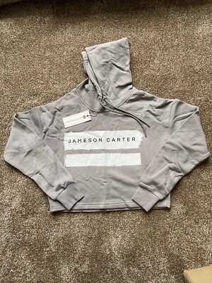 Jameson Carter cropped hoodie Size 8 New With Tags RRP £40
