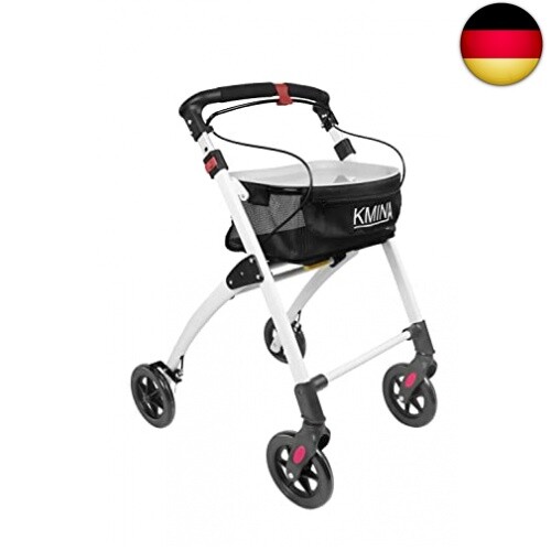 Schmaler Rollator Faltbar und Leicht, Gehrahmen für Senioren, Wohnungsrollator