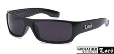 LOCS 9003 Black Sunglasses | Designer Hardcore Gangster Cholo Dark OG Maddoggers