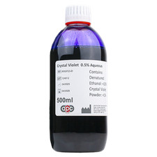 500ml Crystal Violet 0.5% Aqueous (Gentian Violet) *Free P&P*