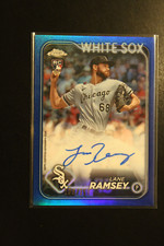 2024 Topps Chrome Lane Ramsey SP Blue Refractor RC Auto /150 Chicago White Sox