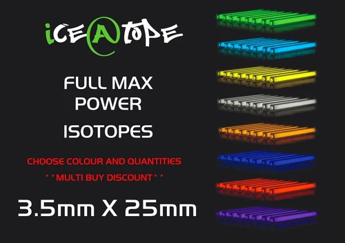 ICEATOPE 3.5MM X 25MM Isotopes GTLS Vial Trigalight Betalight BETALIGHTS CARP
