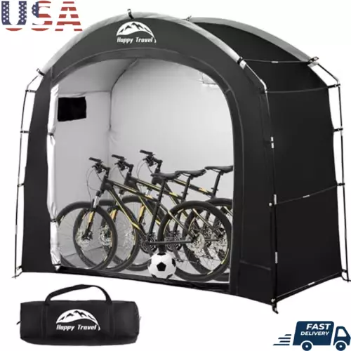 Large Outdoor Bike Storage Tent Waterproof Shelter 2-3 Bikes Easy Setup New