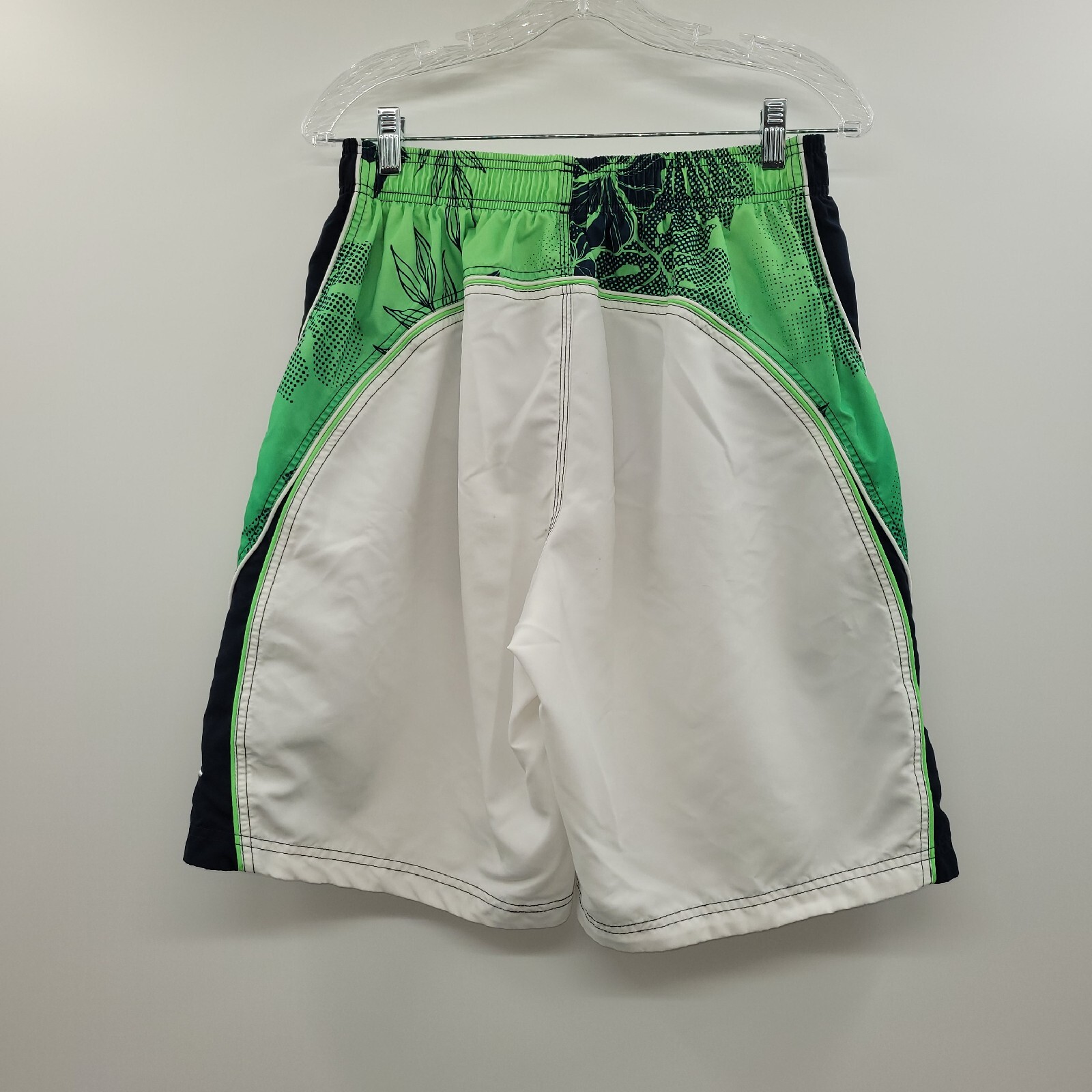 Speedo Men's Drawstring Polyester Swim Shorts Whi… - image 2