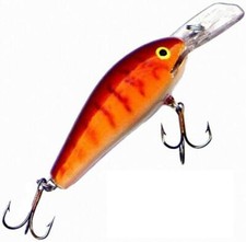 Rapala Fat Rap 2" Crawdad Dep Runner FR-5CW Vintage Finland Fishing Lure FAST Z8
