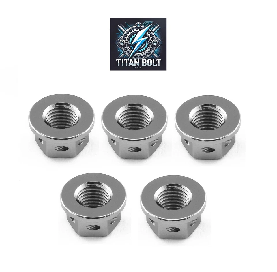 5 tuercas de seguridad de carrera de piñón trasero de titanio Yamaha YZF R1 YZF R1M 2015-2023 Foto 3 de 4