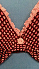 Sweet Pink Hearts Bra Pinup Rockabilly Eyelet Lace Ruffle Push Up Underwire Gift — photo 2