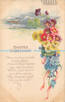 R168387 Ostergrüße. Noch einmal als Veilchen schüchtern gucken. Serie 1206 A. 1924