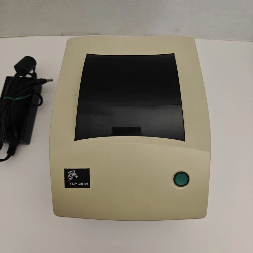 Zebra TLP 2844 Label Thermal Printer USB/Serial/Parallel w/Power Supply - Image 3 of 4