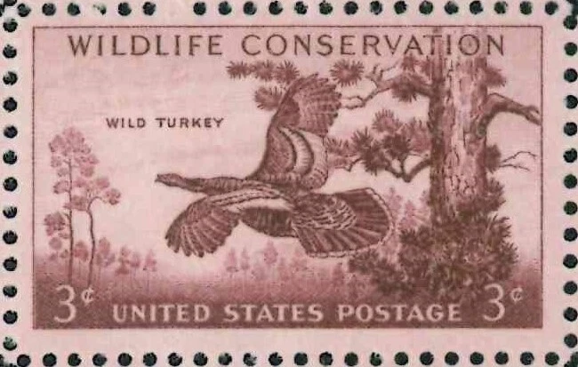 Scott #1077 3¢ Wild Turkey Mint Sheet MNH CV $13.00 - Image 2 of 2
