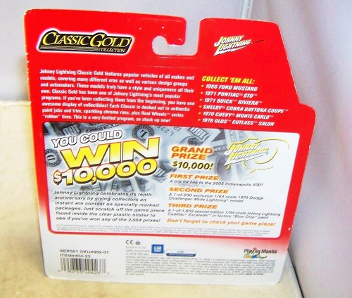 1:64 JOHNNY LIGHTNING 2004 CLASSIC GOLD 1971 PONTIAC GTO ORANGE 404-23 NIP - Imagen 2 de 2