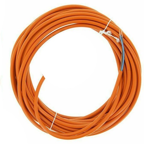 Mains Cable Orange Flex Lawn Mower Hedge Trimmer For Flymo Bosch 2 Core Plug pmd - Picture 7 of 12