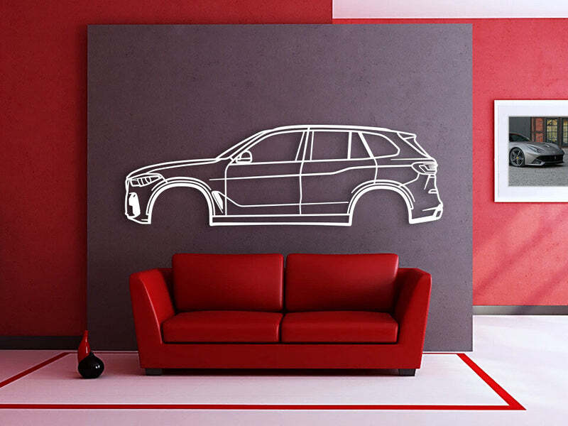 Wall Art Home Decor 3D Acrylic Metal Car Auto Poster USA 2019 X5 G05 4th Gen
