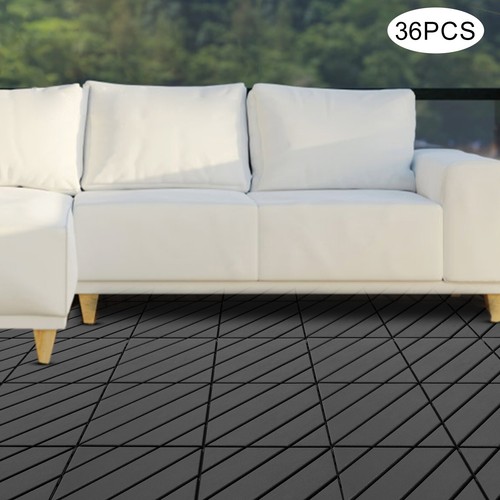 12"x12" Outdoor living Patio Deck Tiles Plastic Indoor Flooring Interlocking US
