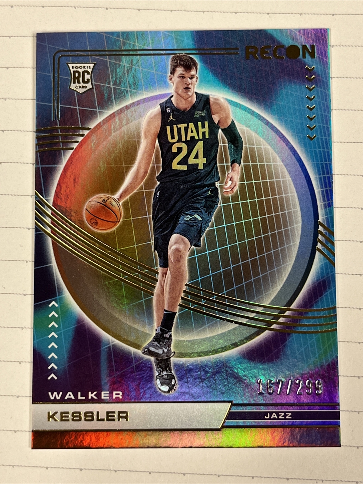 2022-23 WALKER KESSLER BRONZE RECON RC/299 ROOKIE UTAH JAZZ #222 PANINI NBA SP