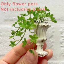1/12 Scale Dollhouse Miniatures Vintage Roman Flowerpot White Model Uncolored