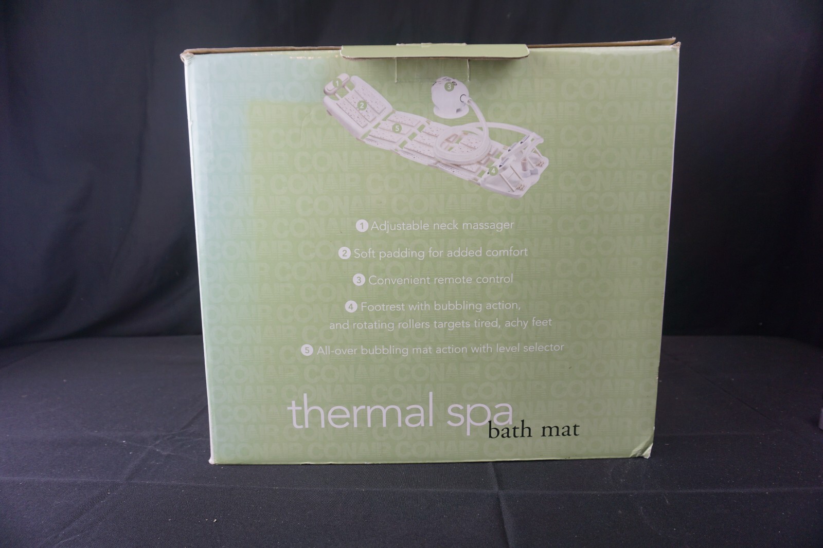 CONAIR Thermal Spa Bath Mat Tub Foot/Body Massage Bubble Mat Model