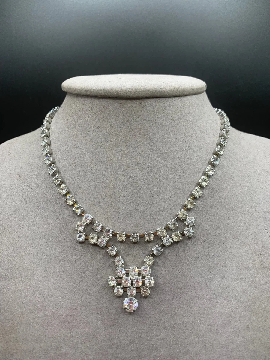 Beautiful Vintage Rhinestone Necklace - jewelry - by owner - sale -  craigslist