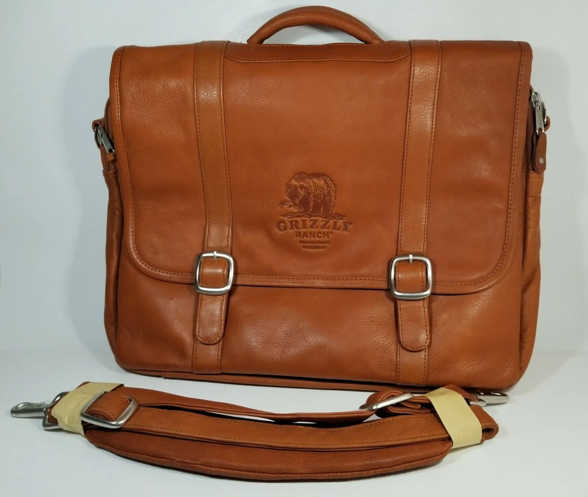 CANYON OUTBACK Leather Goods Laptop Organizer Messenger Bag NEW Brown  Leather | eBay