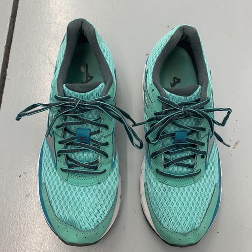 Mizuno Womens Wave Inspire 11 Running Shoes Size 10 Mint Green Teal J1GD154403 - Picture 4 of 8