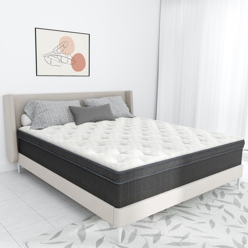 12" 14" 10" Twin Full Queen King Mattress Hybrid Memory Foam Spring Bed In A Box - Picture 10 of 12