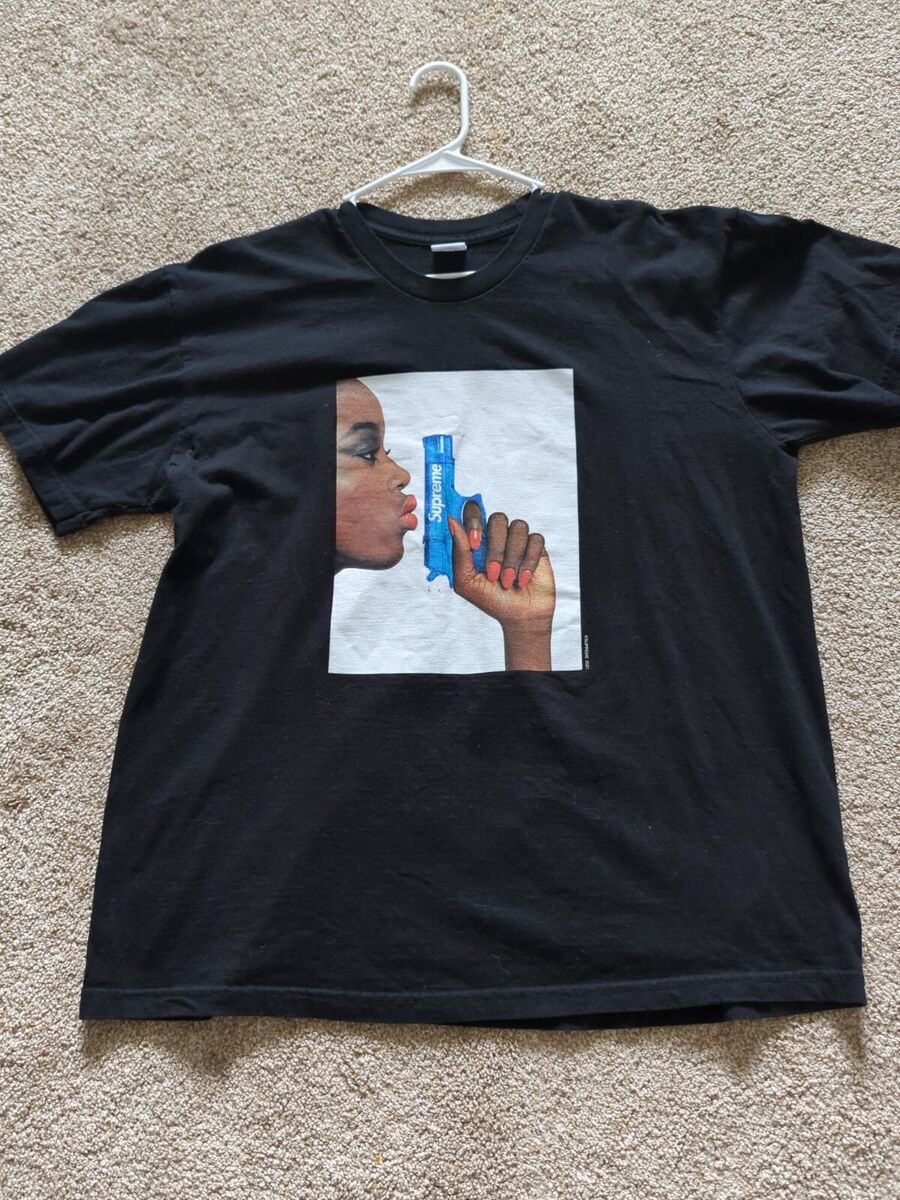 Supreme Water Pistol SS21 Tee Shirt Men's Black Authentic Supreme Water Pistol SS21 Tee Shirt Men's Black Authentic