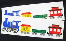 Mrs Grossman Vintage "Large Trains' - Two 2x6" Sticker Sheets (c-1983-retired)