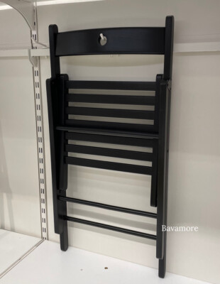 Ikea FRÖSVI Folding chair, black 30 3/8