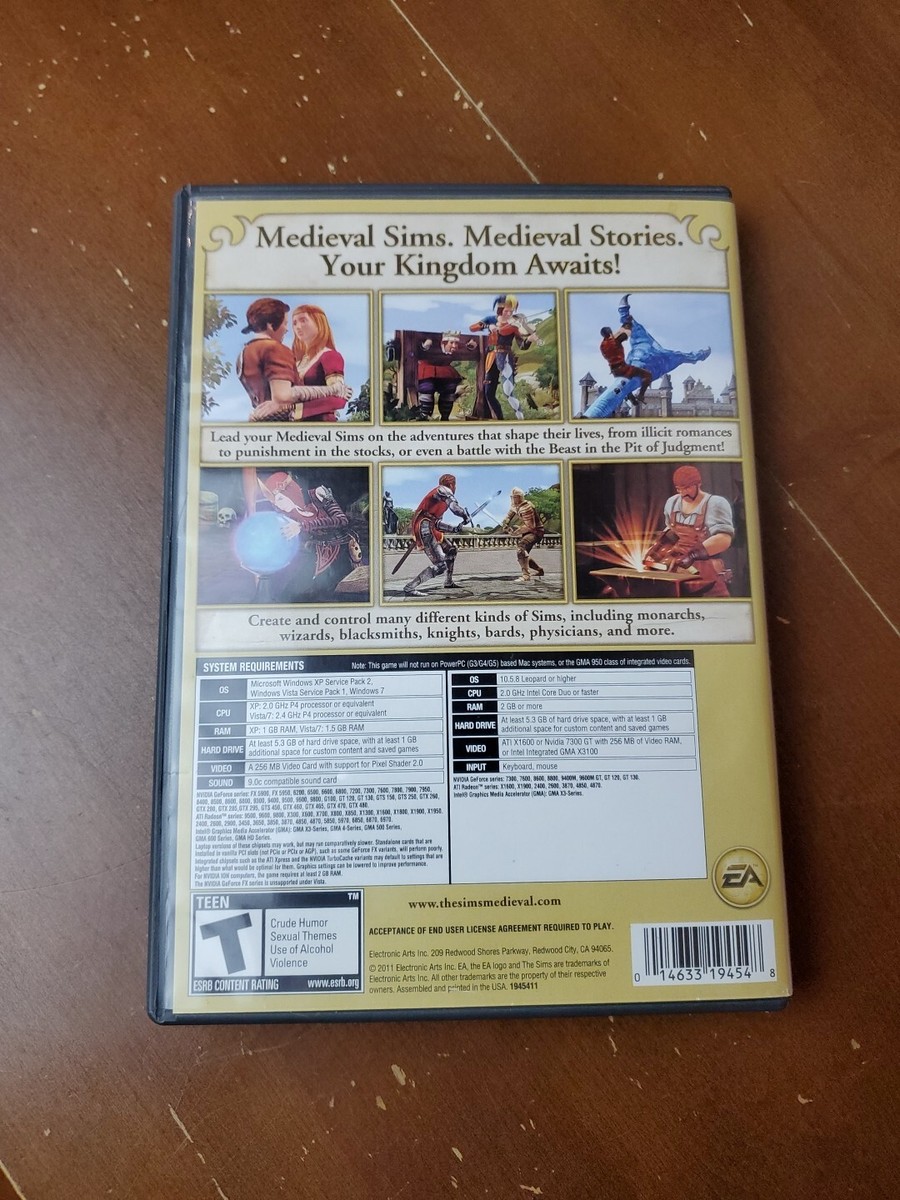 The Sims Medieval Limited Edition PC Windows VG Inserts Included