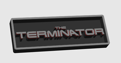 The Terminator - 3D gedrucktes Film Logo Schild/Plakette