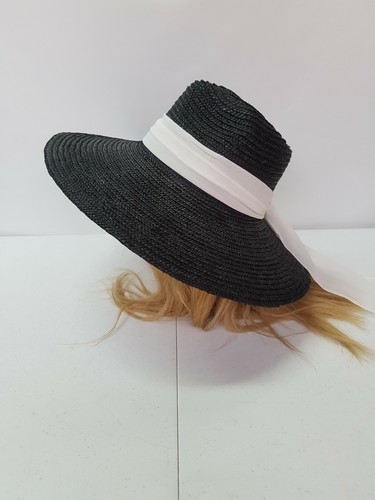 Johny Who Women's Beach Straw Hat. 100% Straw. Designed In Australia. - Picture 4 of 6