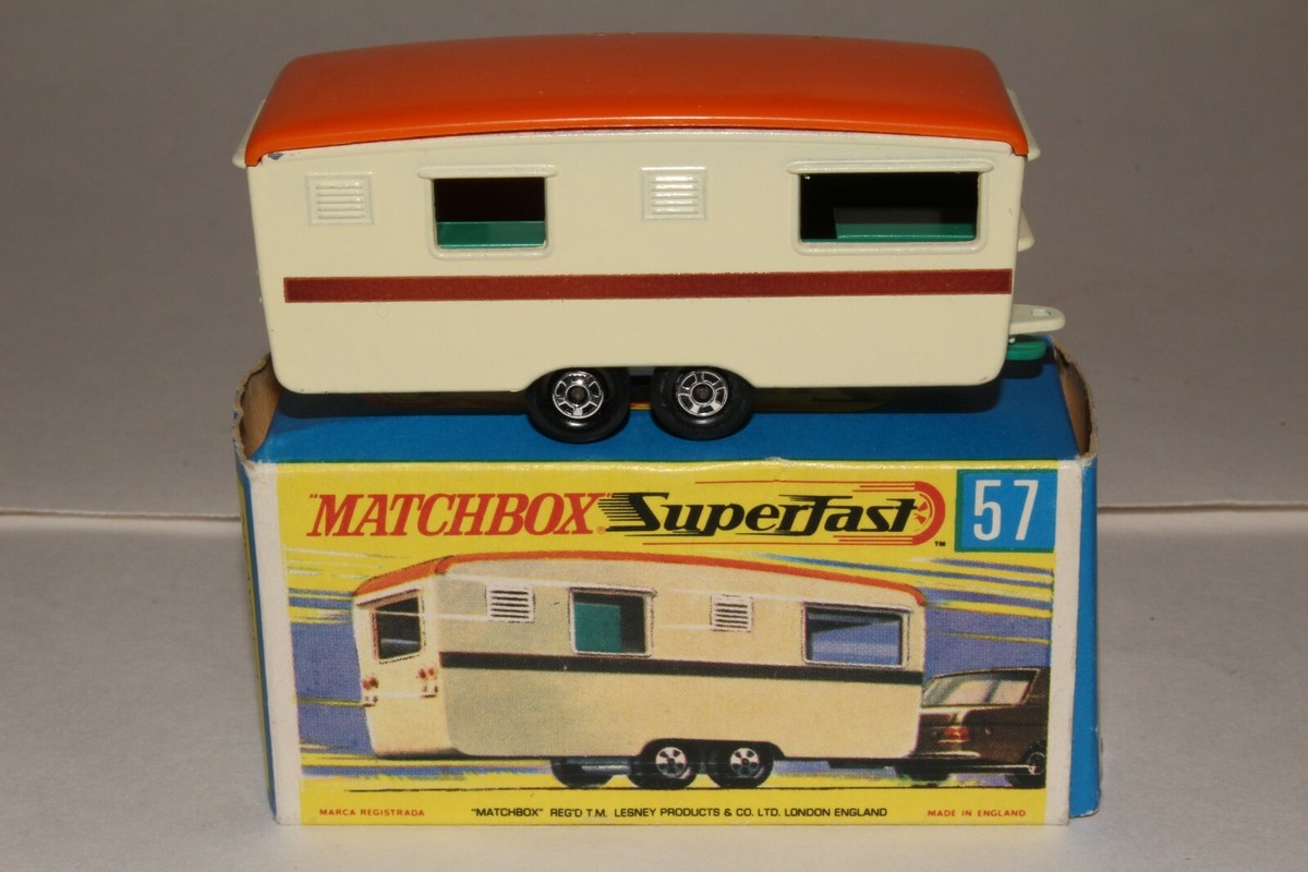 MATCHBOX SUPERFAST #57 TRAILER CARAVAN, OUTSTANDING, BOXED, LOT A