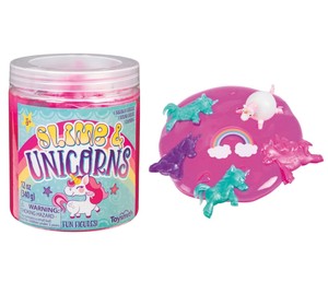 bebe unicornio bañera de slime