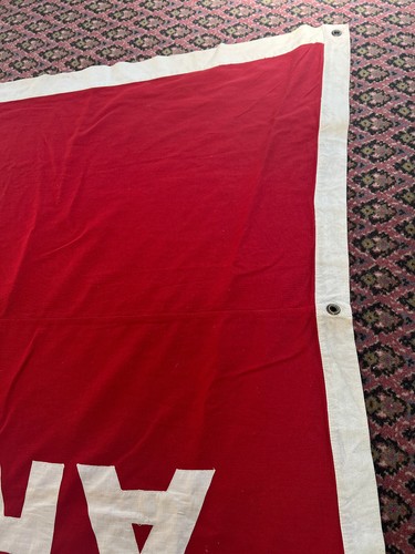WWII Army Navy Banner WAR Production Award Flag WW2 8' 8" - Picture 11 of 17