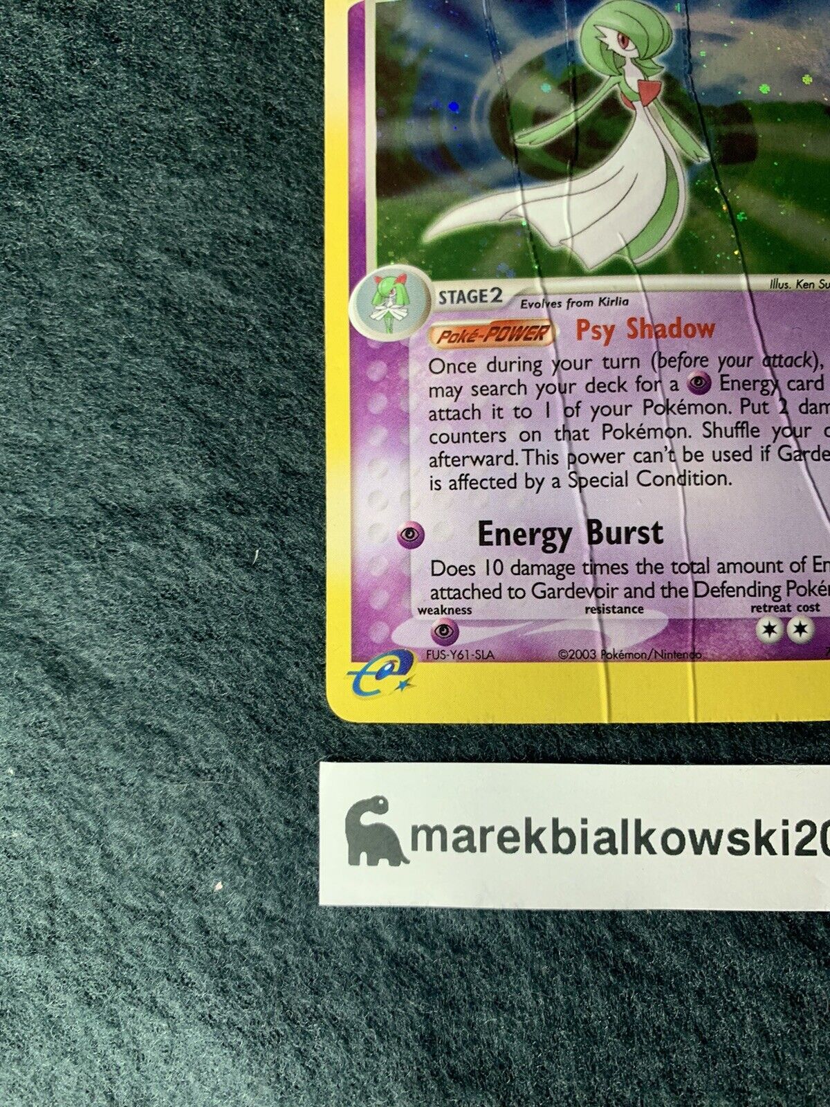 Card Pokemon Gardevoir Shiny 109 raro brilhante carta