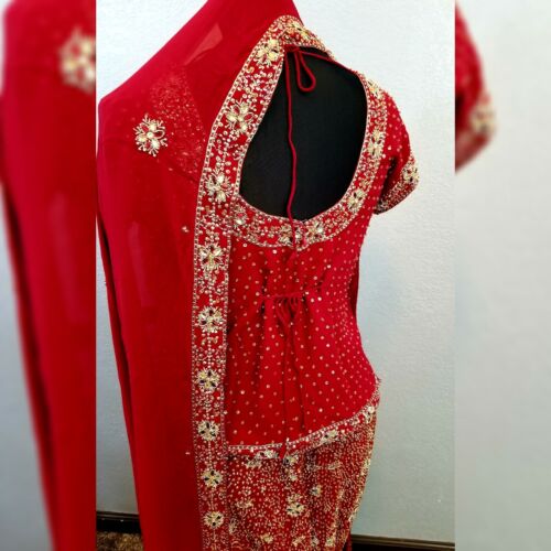 Indian Ethnic Bridal Lehenga Choli Pakistani Wedding Party Wear Designer Lengha