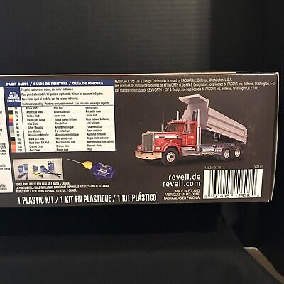 REVELL 12628 KENWORTH W-900 DUMP TRUCK MODEL KIT-NIB-1:25 REVELL 12628 KENWORTH W-900 DUMP TRUCK MODEL KIT-NIB-1:25