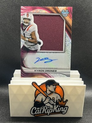 2024 Bowman's Best U- Prospect Jumbo Relic Autographs Kyron Drones #PJA-KD