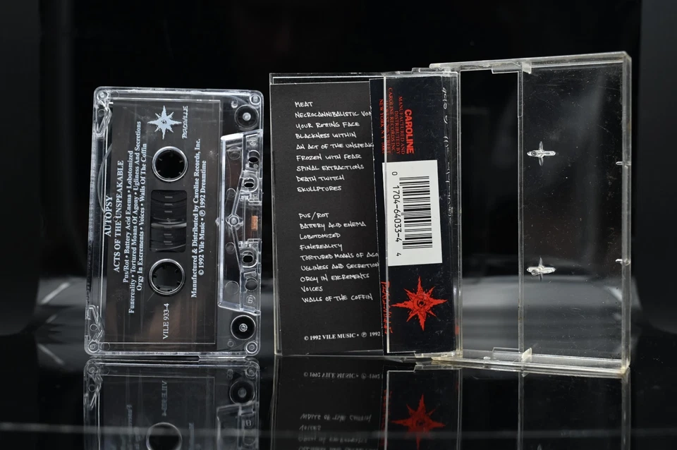 Autopsy Acts Of The Unspeakable Cassette Tape 1990s Metal RARE! Foto 3 de 4