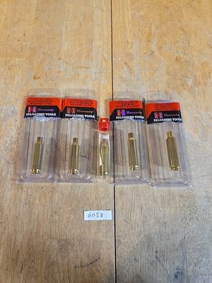 5 Modified Cases Hornady Lock-N-Load O.A.L Gauge 6mm Creed, 308 W, 300wsm, Etc