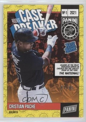 2021 Panini National Convention Case Breaker Rookies 4/99 Cristian Pache RC ob9